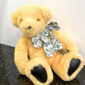 Vintage Gund Victoria's Secret yellow gold bear plush stuffed animal 1992